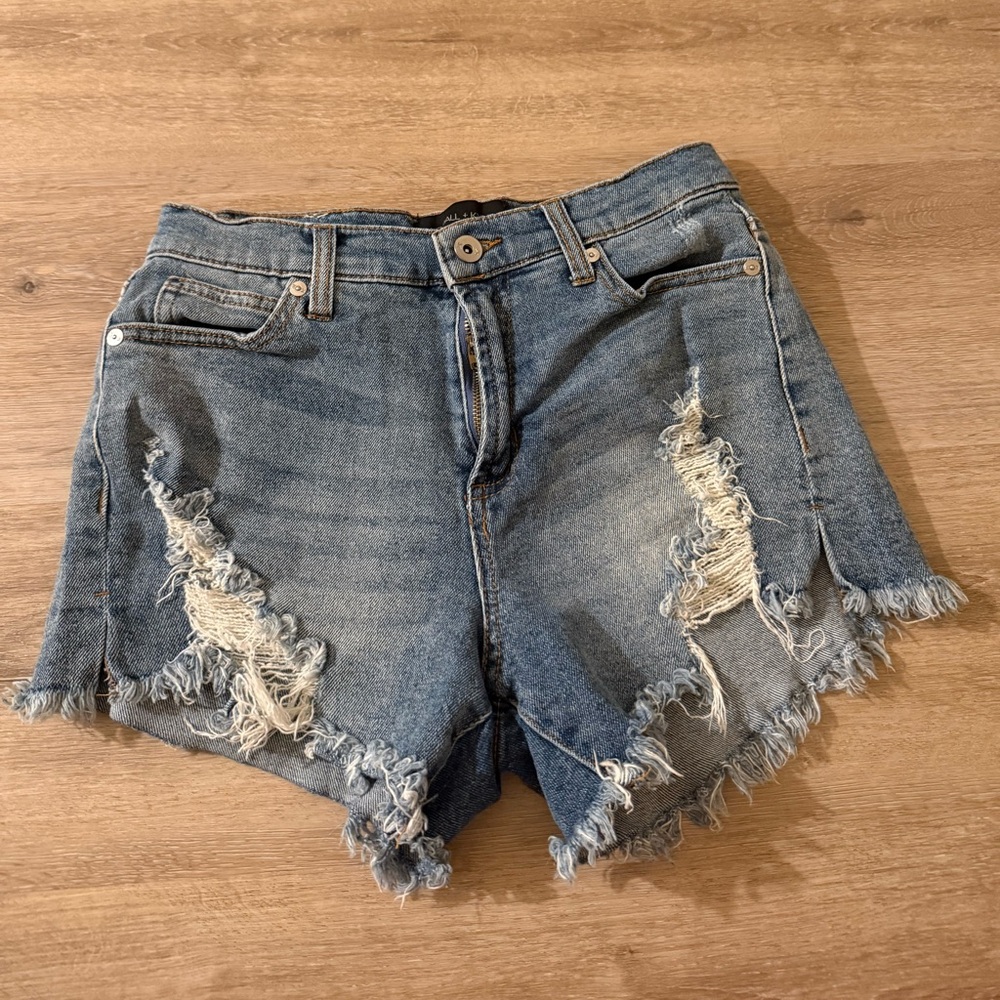 Kendall & Kylie Blue Distressed Jean Shorts